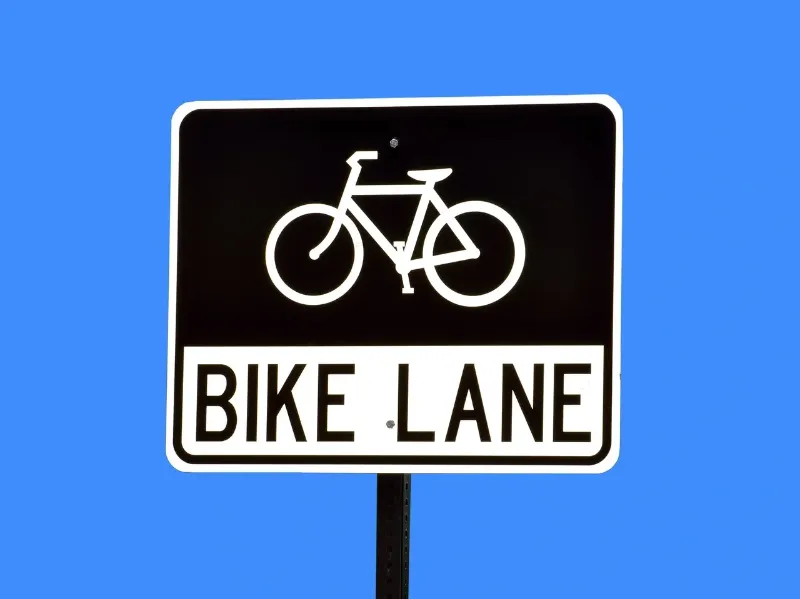 bike lane sign